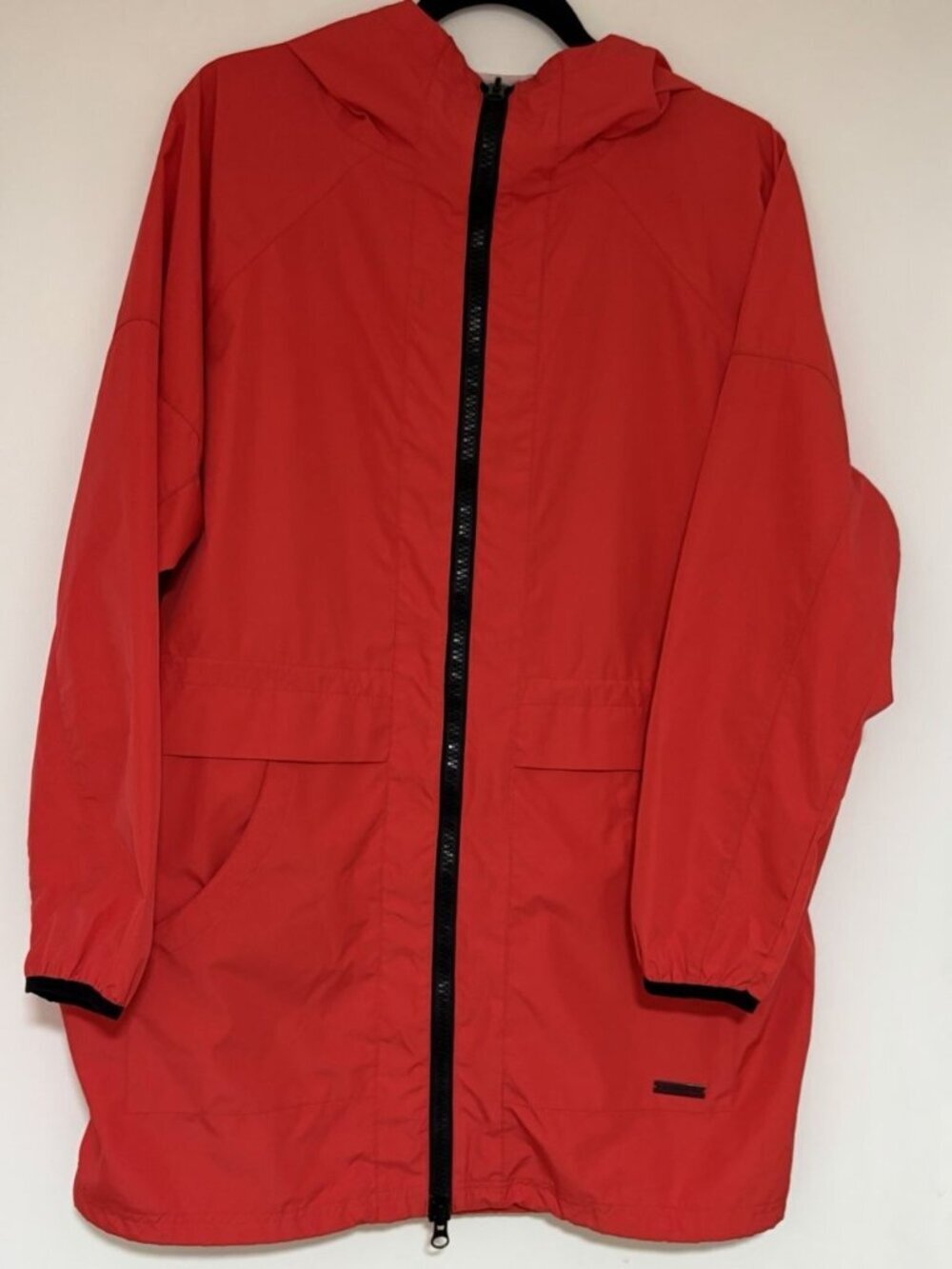 Without Walls Women’s Red Seam Sealed Oversized Rain Jacket Size Medium
